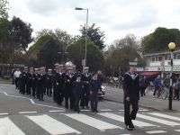 Cadets from T.S.Tormentor, Warsash Sea Cadets, escorting St.George